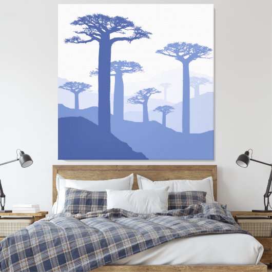 Baobab - De boom van het leven Canvas Afdruk (Insitu (Slaapkamer))
