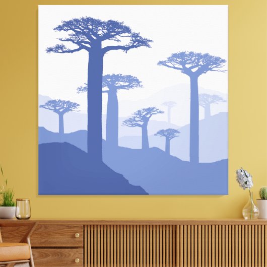 Baobab - De boom van het leven Canvas Afdruk (Insitu (Woonkamer))