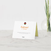 Baobab Sunset Holiday Feestdagen Kaart (Achterkant)