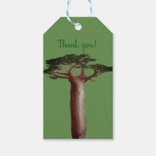 Baobab tree Custom Gift Labels Cadeaulabel