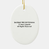 BAOBAB TREE KERAMISCH ORNAMENT (Achterkant)
