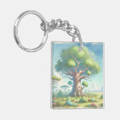 Baobab Tree & Quote Sleutelhanger (Voorkant Links)