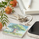 Baobab Tree & Quote Sleutelhanger (Voorkant Rechts)