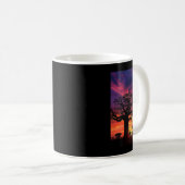 Baobab Tree Sunset Tree Natuur Outdoor Dusk Koffiemok (Voorkant rechts)
