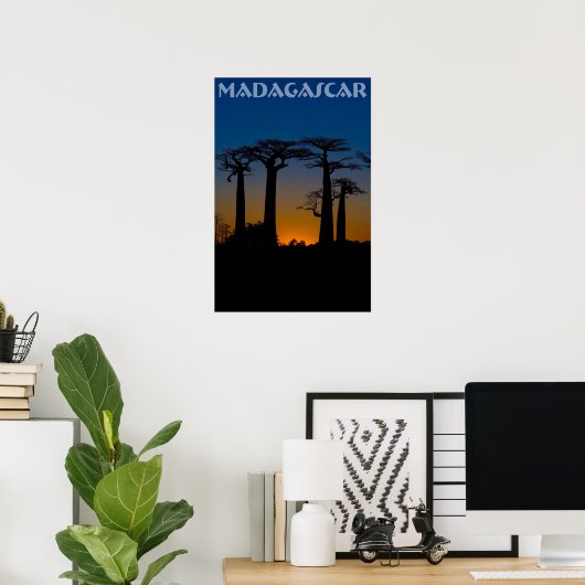 Baobabs de Madagascar Poster (Thuiskantoor)