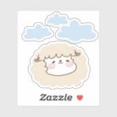 Baobao the Sheep - Cute Die cut stickers (Vel)