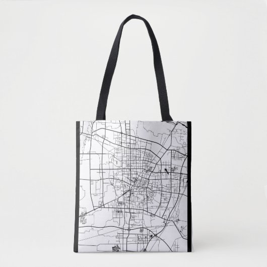 Baoding China Kaart Tote Bag (Voorkant)
