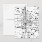 Baoding China Map Briefkaart (Voorkant / Achterkant)