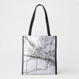 Baoji China City Map Tote Bag