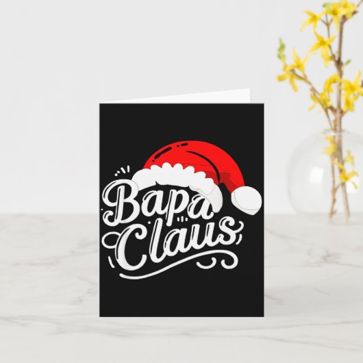 Bapa Claus Christmas Santa's Pajama Family Matchin Kaart (Gele Bloem)