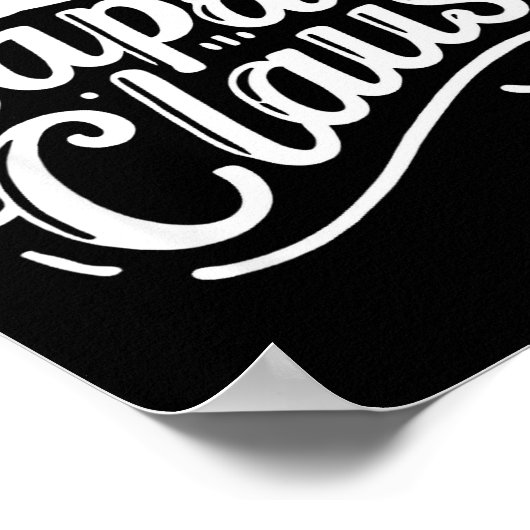 Bapa Claus Christmas Santa's Pajama Family Matchin Poster (Hoek)