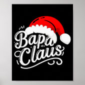 Bapa Claus Christmas Santa's Pajama Family Matchin Poster (Voorkant)