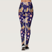 BAPAA1 - Boho esthetisch patroon A12.DPaarse achte Leggings (Achterkant)