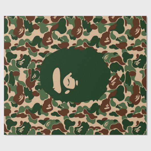 bape Camo monkey hypebeast Cadeaupapier (Vlak)
