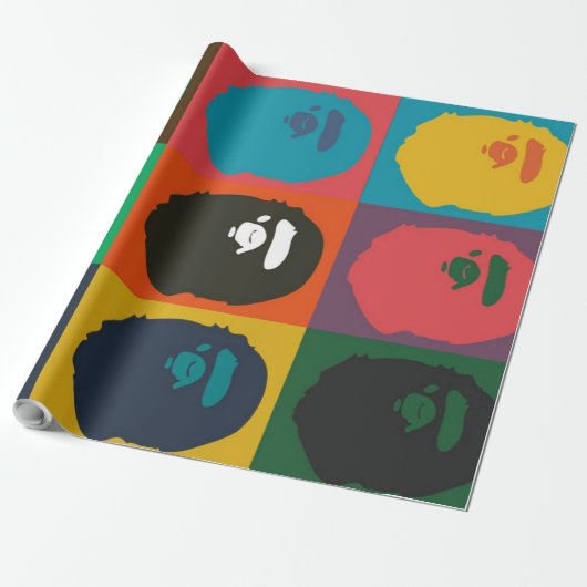 bape monkey hypebeast cadeaupapier (Uitgerold)