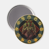baphomet3 magneet (Voorkant / Achterkant)