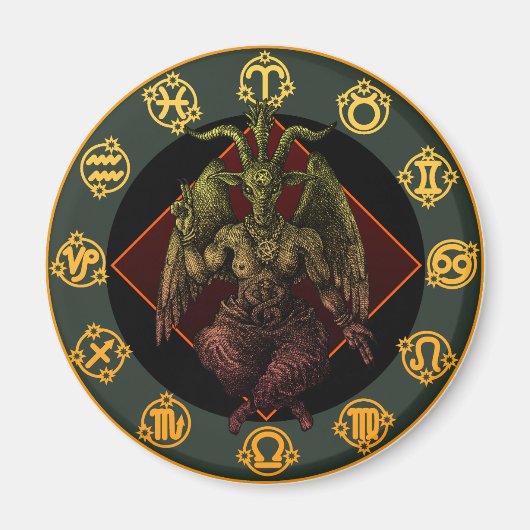 baphomet3 magneet (Voorkant)