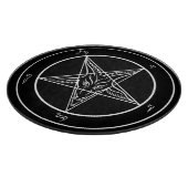 Baphomet 12-inch snijvlak glas snijplank (Hoek)
