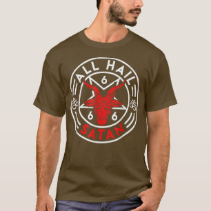 Baphomet Alle eer aan Satan Duivel Geit Bafomet  T-shirt
