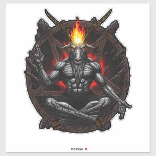 Baphomet Ascant: Dark Wisdom Sticker (Vel)