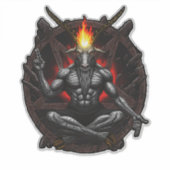 Baphomet Ascant: Dark Wisdom Sticker (Voorkant)