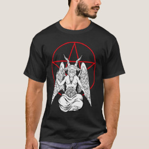 Baphomet Biddende Duivel Satanische Lucifer Beëlze T-shirt
