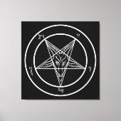 Baphomet BIG 32 "x32" Kunst op Uitgerekt Canvas (Voorkant)