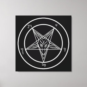 Baphomet BIG 32 "x32" Kunst op Uitgerekt Canvas
