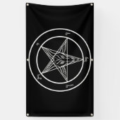 Baphomet Big Banner van 3 x 5' buitenkwaliteit (Verticaal)