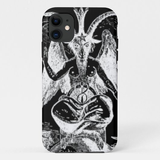 Baphomet Black en White Case-Mate iPhone Case (Achterkant)