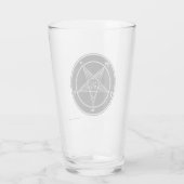 Baphomet Black Glass Glas (Achterkant)