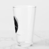 Baphomet Black Glass Glas (Links)