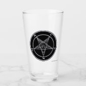 Baphomet Black Glass Glas (Voorkant)