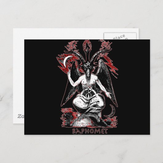 Baphomet Briefkaart (Voorkant / Achterkant)