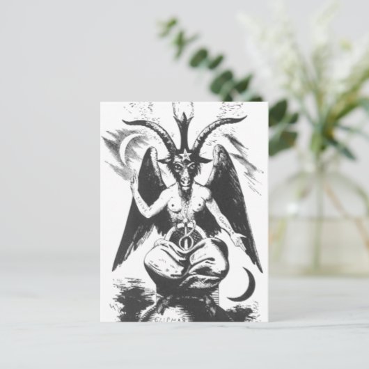 Baphomet Briefkaart (Staand voorkant)