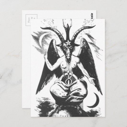 Baphomet Briefkaart (Voorkant / Achterkant)