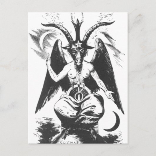 Baphomet Briefkaart (Voorkant)