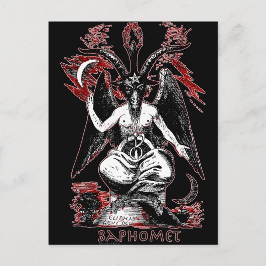 Baphomet Briefkaart (Voorkant)