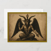 Baphomet Briefkaart (Voorkant / Achterkant)