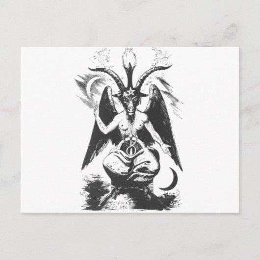 Baphomet Briefkaart (Voorkant)