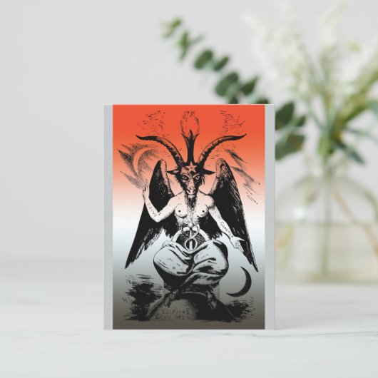 Baphomet Briefkaart (Staand voorkant)