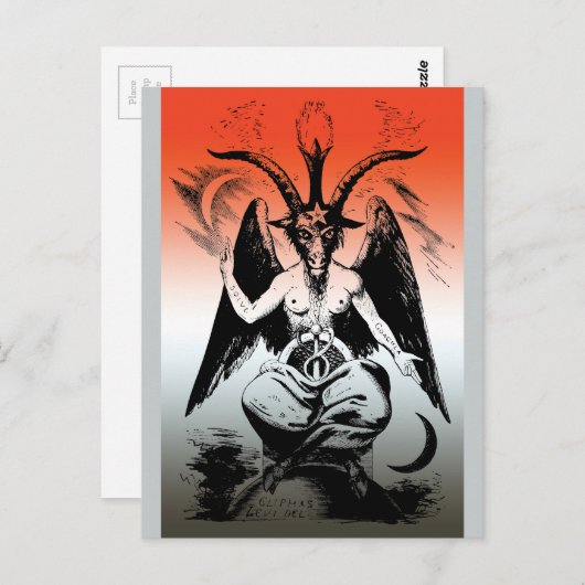 Baphomet Briefkaart (Voorkant / Achterkant)
