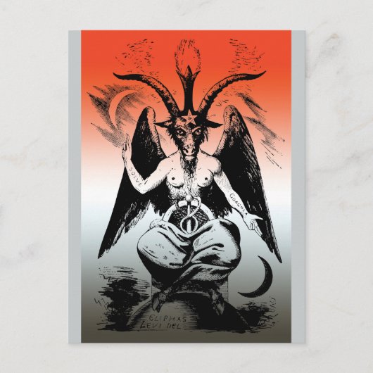 Baphomet Briefkaart (Voorkant)