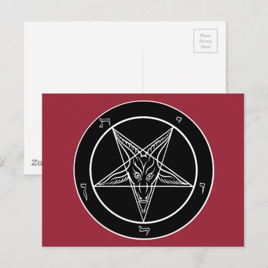 Baphomet Briefkaart (Voorkant / Achterkant)