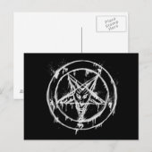 Baphomet-Briefkaarten van Messy Briefkaart (Voorkant / Achterkant)