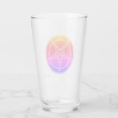Baphomet Burnt Oranje Glas (Achterkant)