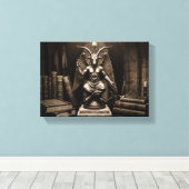 Baphomet Canvas Afdruk (Insitu (Houten vloer))