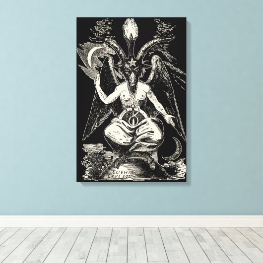 Baphomet Canvas Afdruk (Insitu (Houten vloer))