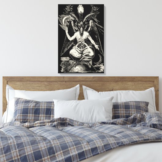 Baphomet Canvas Afdruk (Insitu (Slaapkamer))