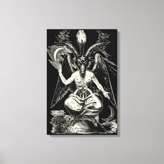 Baphomet Canvas Afdruk (Voorkant)